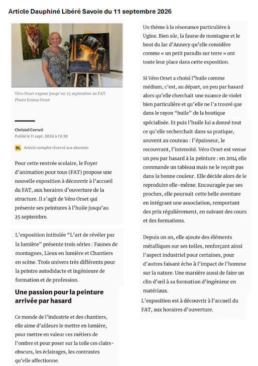 ARTICLE DE PRESSE DU 11 SEPT 2026