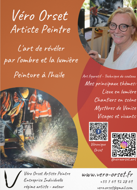 Création de ma société le 9 octobre 2025: OVE Consult. Société individuelle avec mes deux activités: conseil en ingéniérie des infrastructures de transport et vente de tableaux et créations artistes. Me voilà donc artiste peintre professionnelle! 